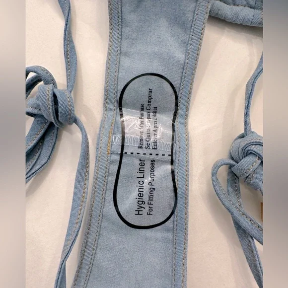 NWT ✨ Fashion Nova denim bikini set - Picture 7 of 10